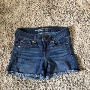 AE denim shorts